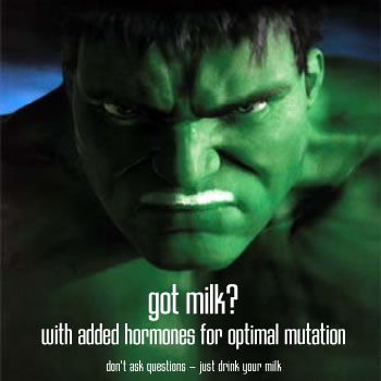 And why would anyone want to get milk if it's the Hulk's drink of choice