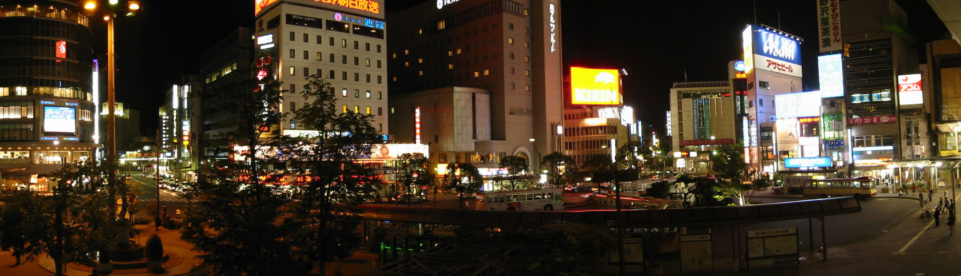 Dowtown Nagano (Japan) Night View